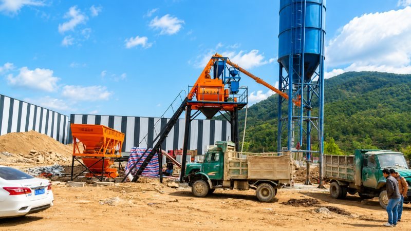 HZS35 Stationary Concrete Batching Plant Photo 1