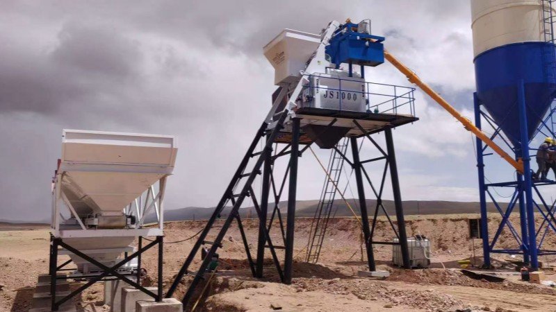 HZS50 Stationary Concrete Batching Plant Photo 1