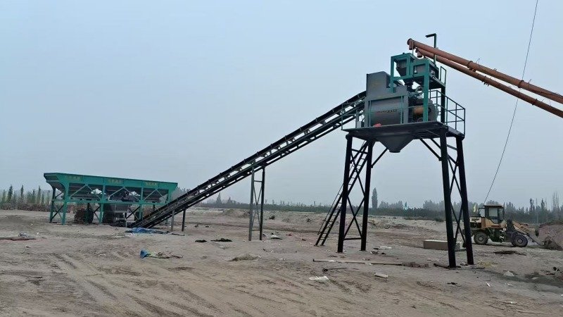 HZS60 Stationary Concrete Batching Plant Photo 1