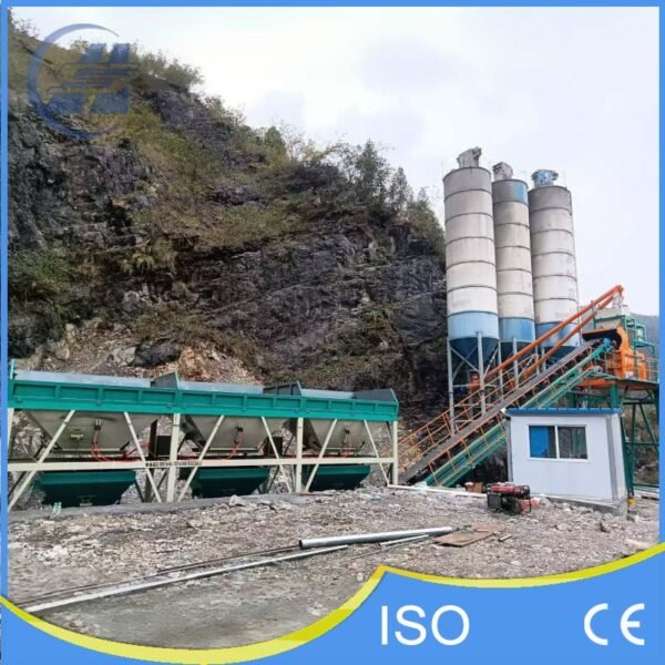 ShangHe HZS60 Stationary Concrete Batching Plant