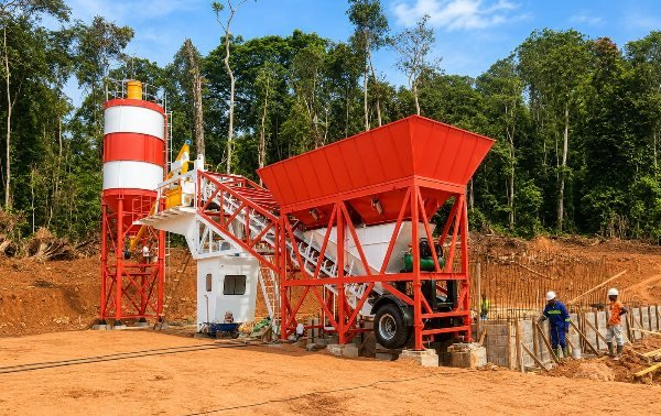 mobile concrete plant
