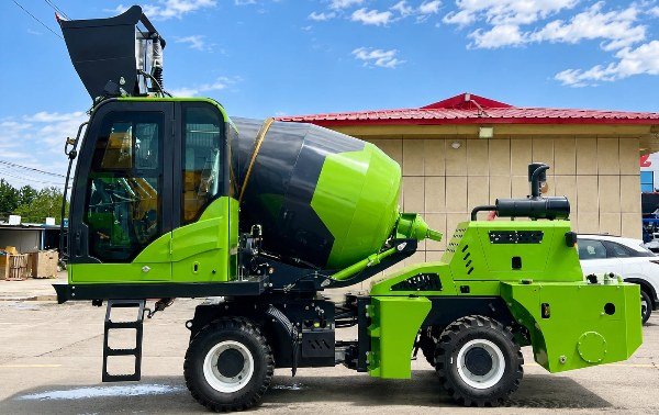 self loading concrete mixer