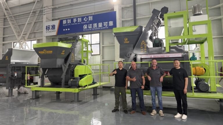 Australian Clients Factory Tour With Mobile Concrete Batching Plant