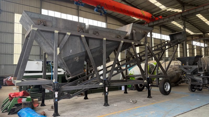 Steel Frame Structure Assembly Of Concrete Batching Equipment