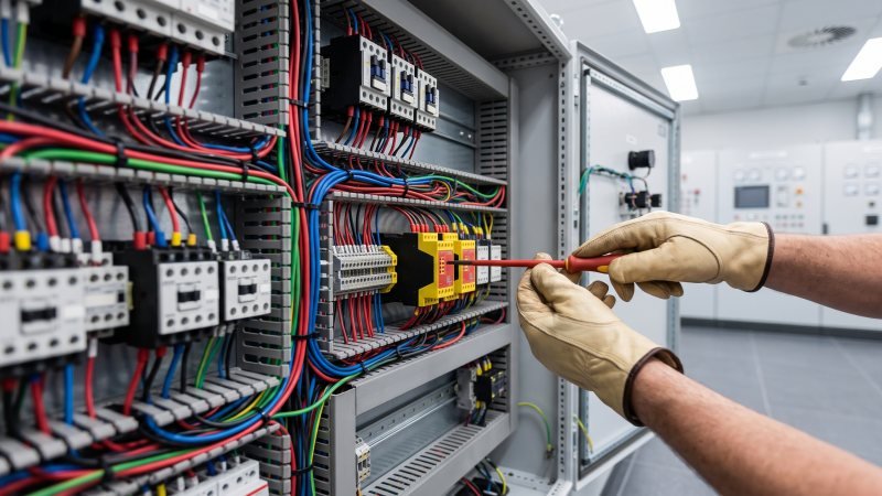 Wiring Electrical Control Cabinet For Plant