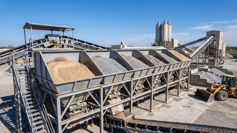 Aggregate Batching Hoppers and Storage