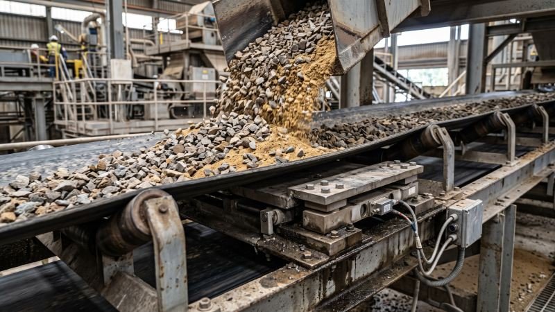 Aggregates on Industrial Weighing Scale