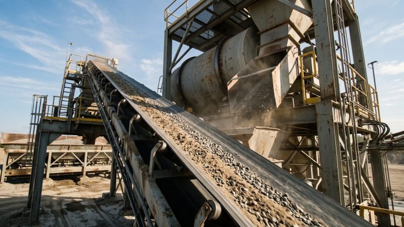 Concrete Batching Process Conveyor Belt