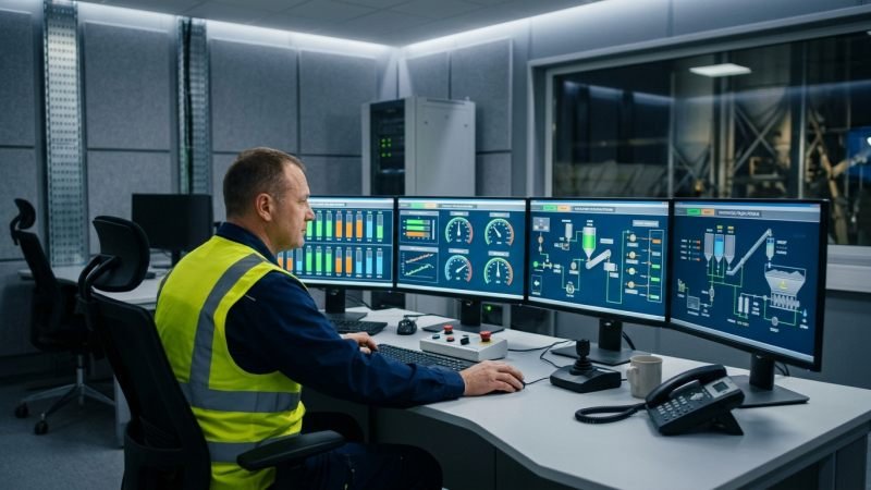 Concrete Plant Automated Control Room Operator