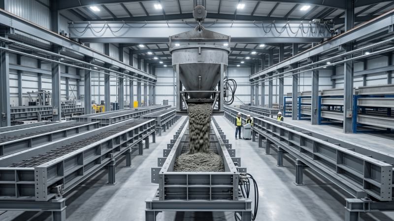 Indoor Precast Concrete Production Factory