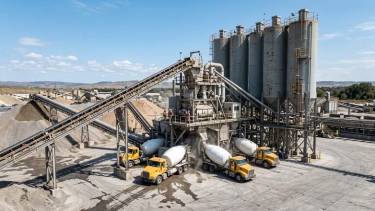 Modern Industrial Concrete Batching Plant