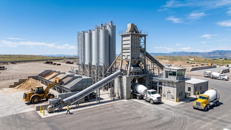 Modern Stationary Concrete Batching Plant