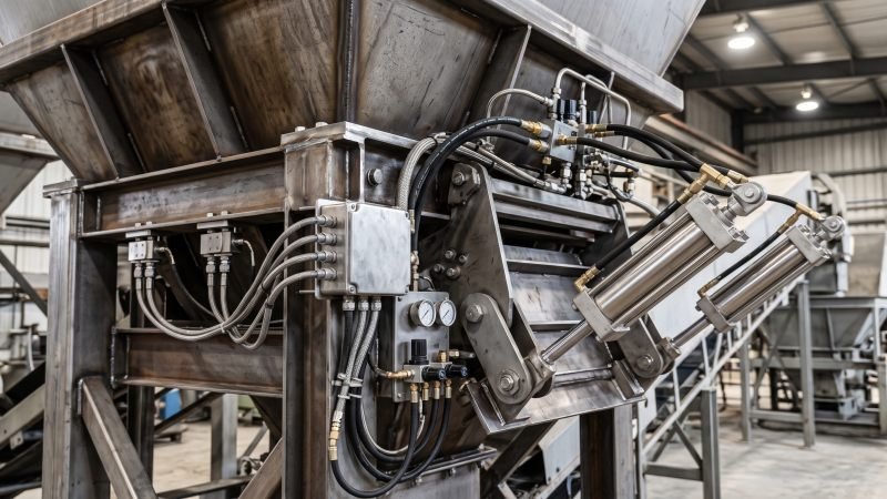 Steel Weighing Hopper and Pneumatic Gates