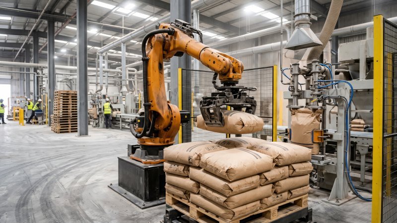 Automated Dry Mortar Packaging Process