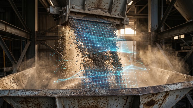 Automated material weighing and free fall precision