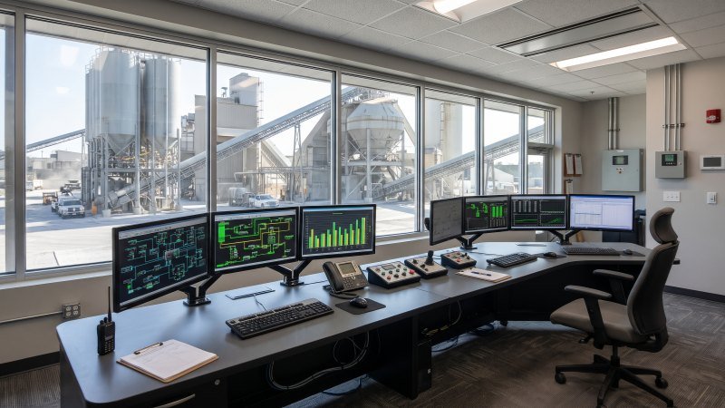 Construction Equipment Plant Control Room