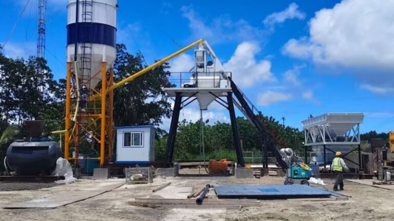 Model 35 Skip Hoist Concrete Batching Plant In Zimbabwe